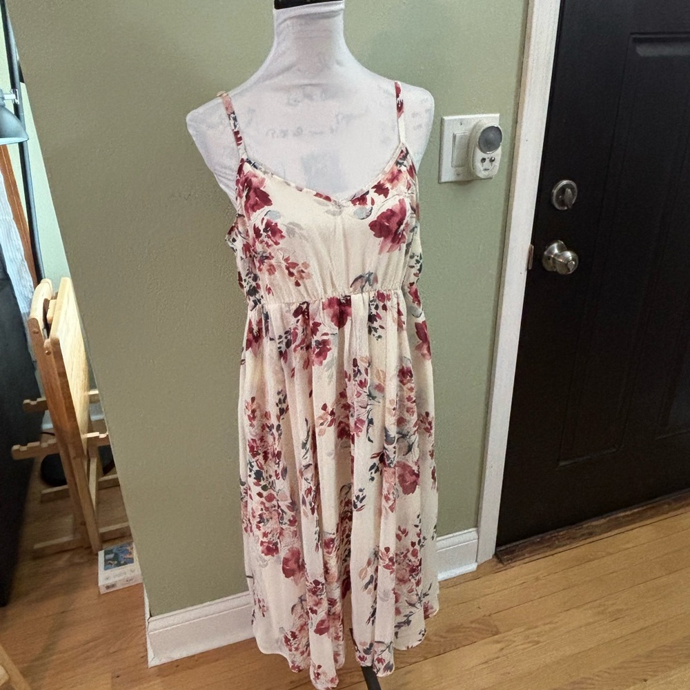 Torrid Red Sleeveless Spaghetti Strap Sundress